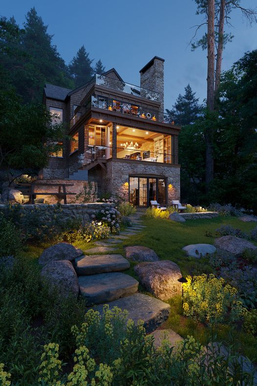  House Landscape Exterior Sketchup File