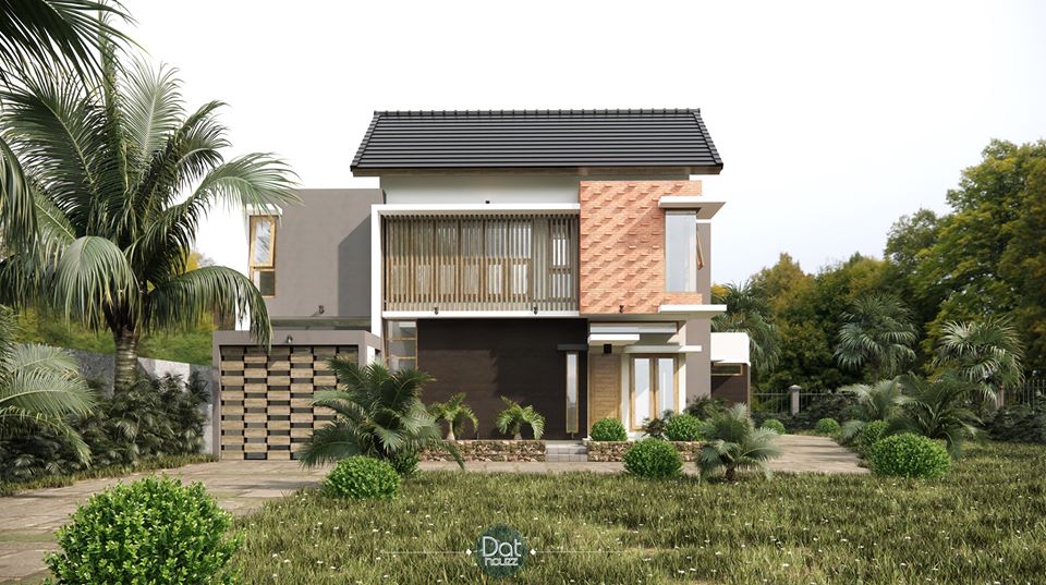 Exterior Villa Scene Sketchup  by DatHouzz 1