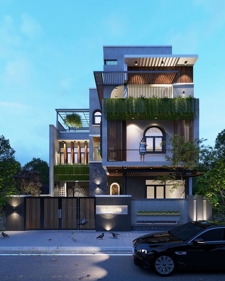 Exterior House Scene Sketchup  By Ha Thanh 1