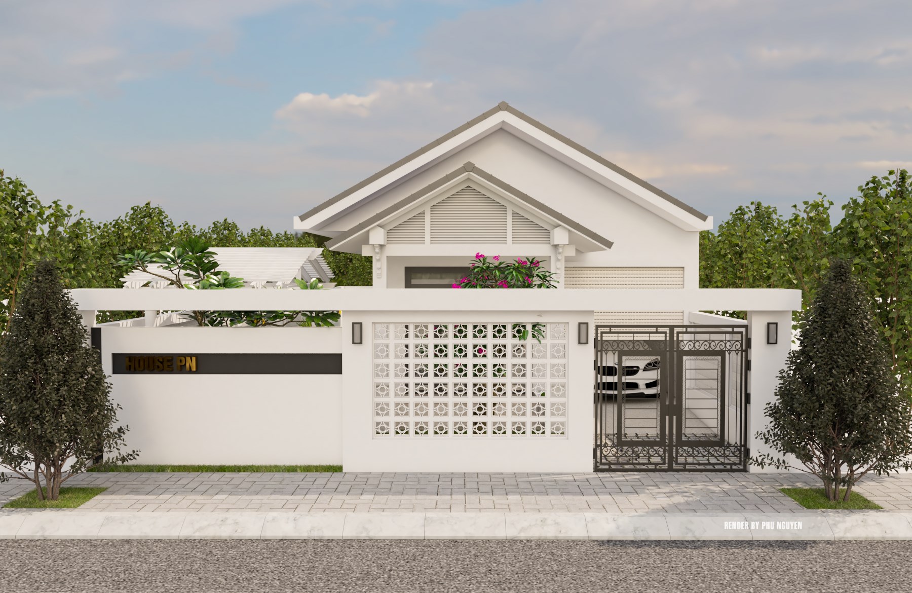 Exterior House Sketchup  by Phu Nguyen 1