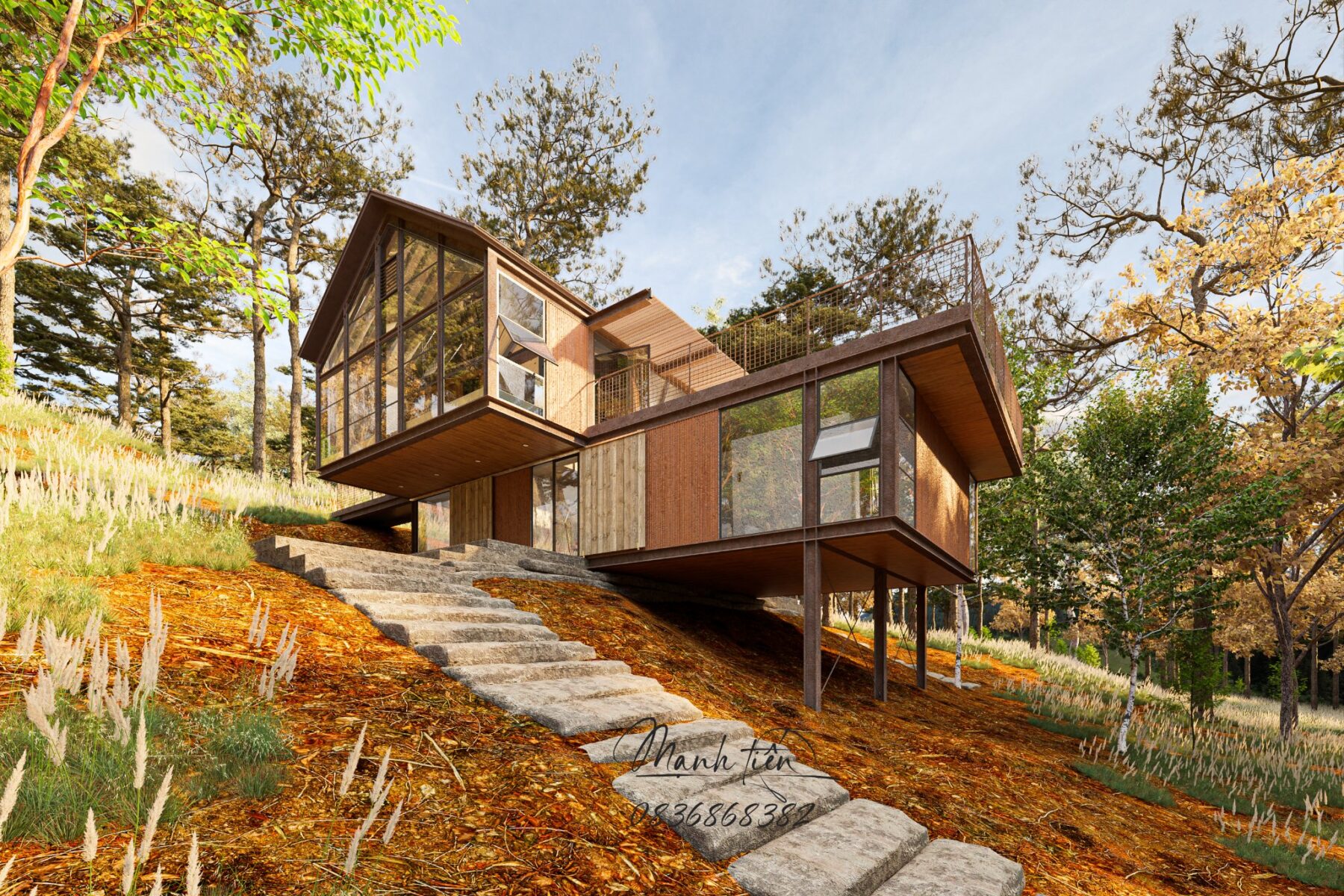  Mountain House Exterior Sketchup File