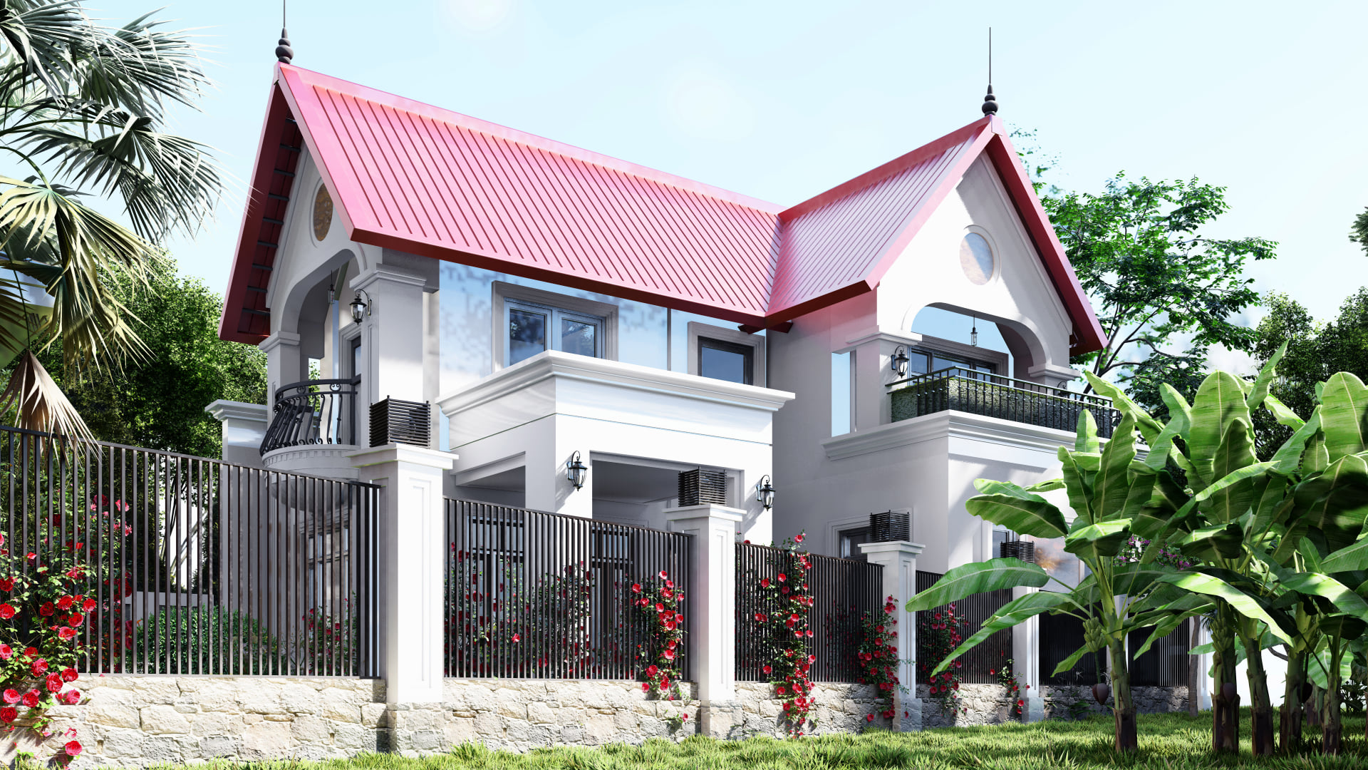  Villa Exterior Sketchup  by Ken Ricky 1