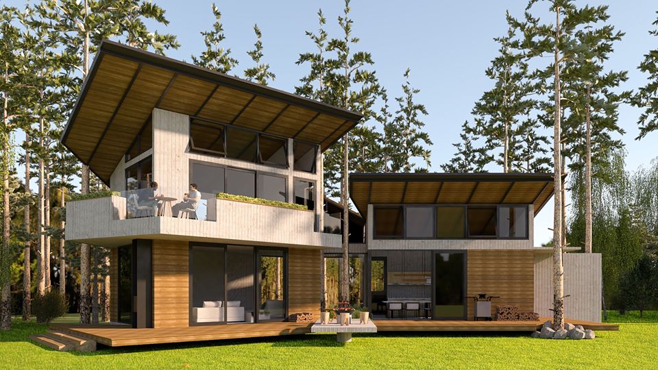 Exterior Villa Scene Sketchup  by CaDui 1