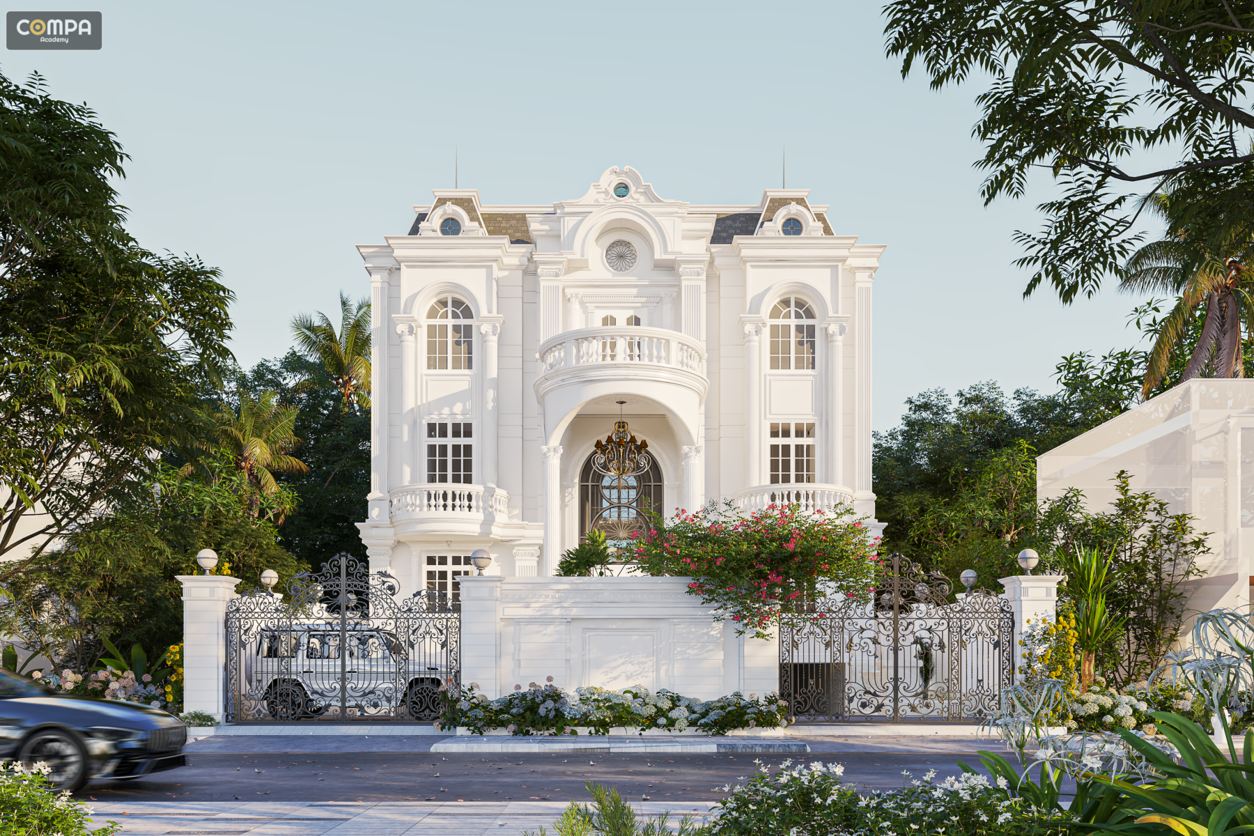  Neoclassical Villa Exterior Sketchup File
