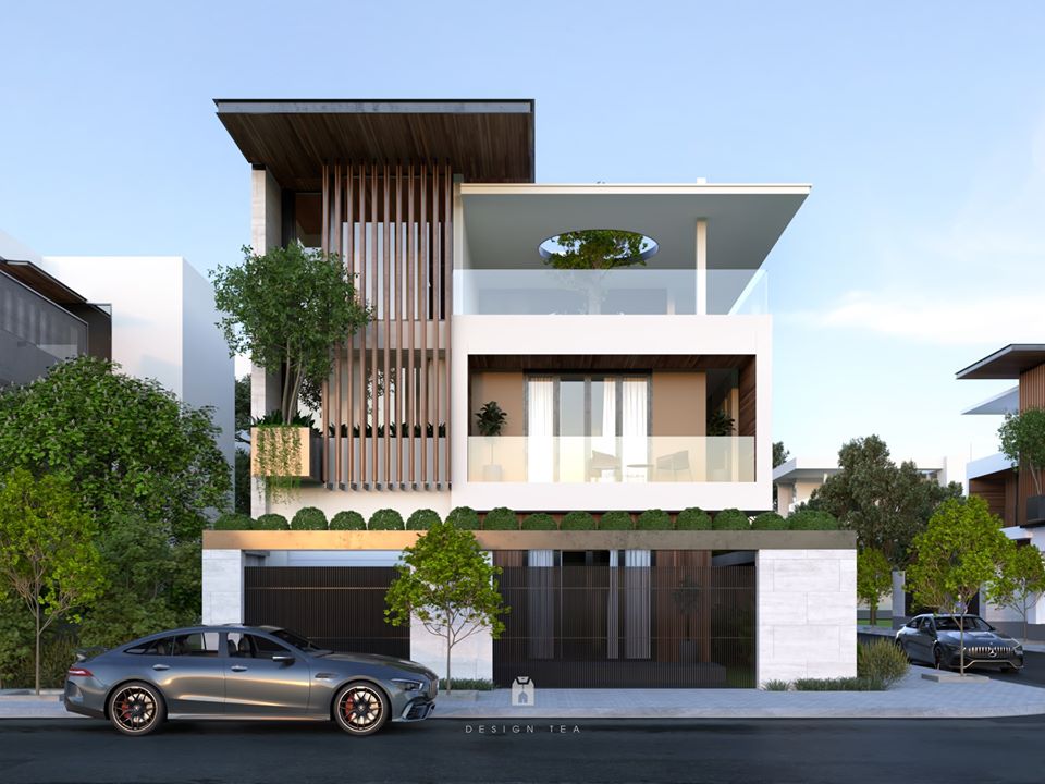 Exterior Villa Scene Sketchup  by CaDui