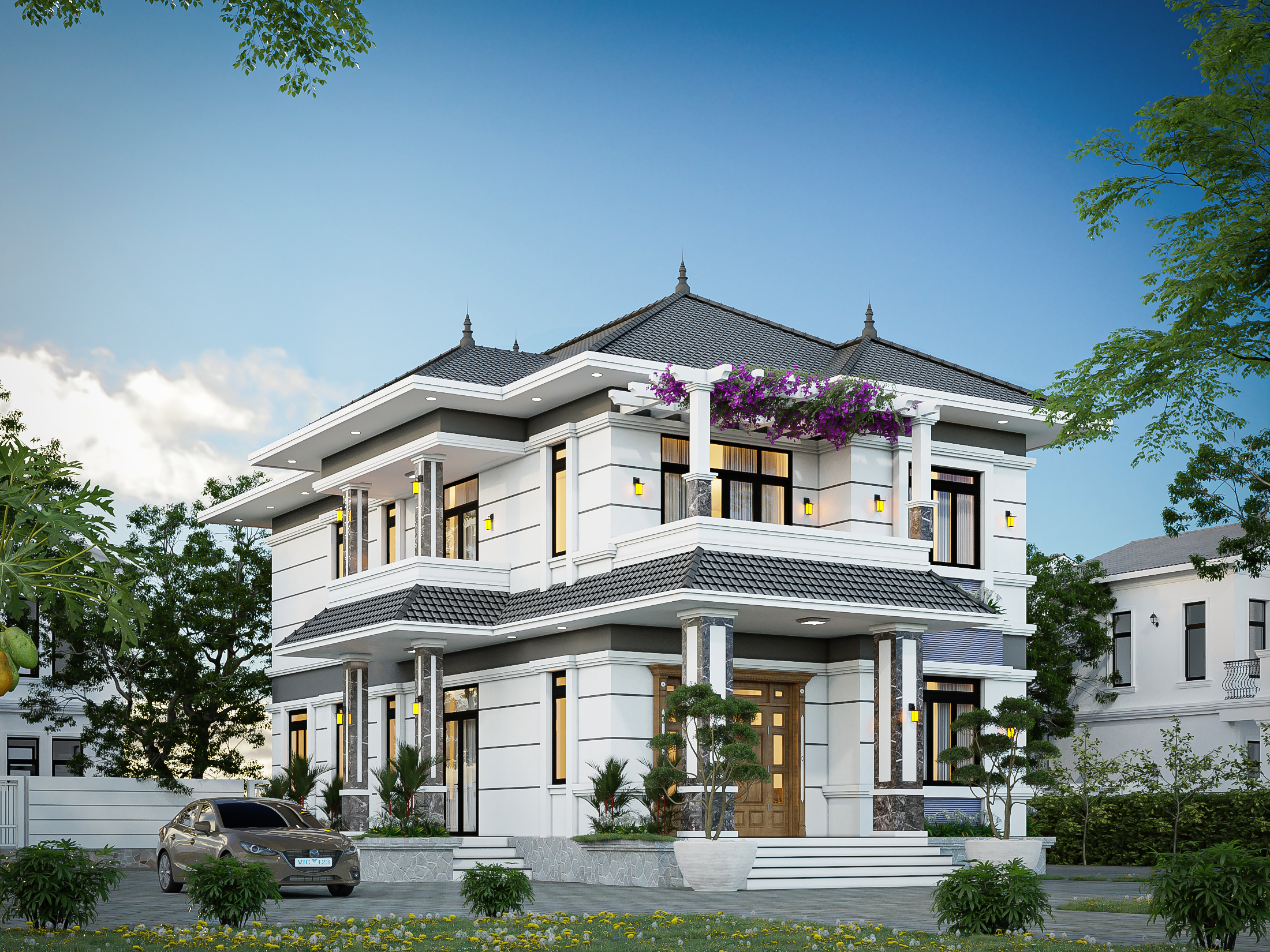  House Exterior Sketchup  by Tra Tran 1