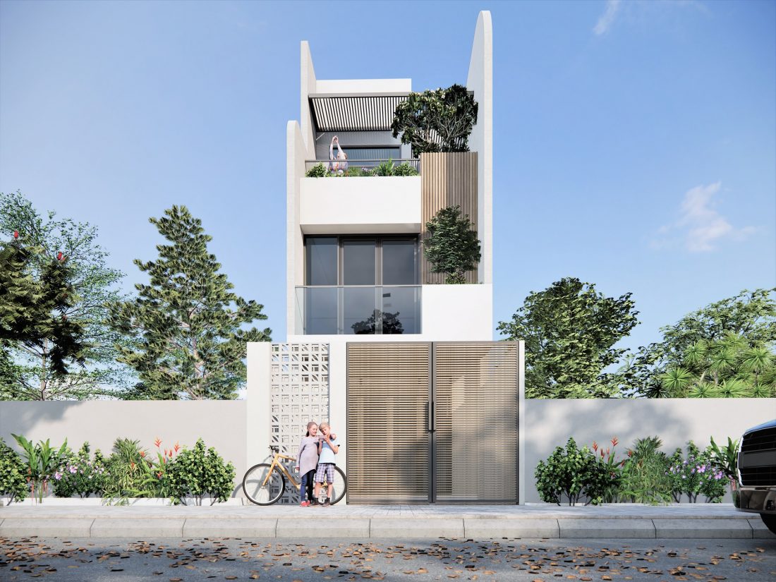 Exterior House Scene Sketchup  by Khoi Doan scaled