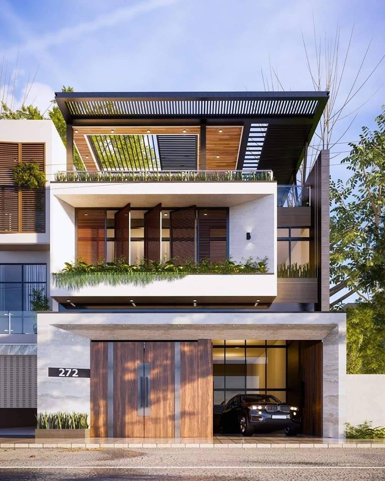 Exterior House Scene Sketchup  by ThanNguyen 1
