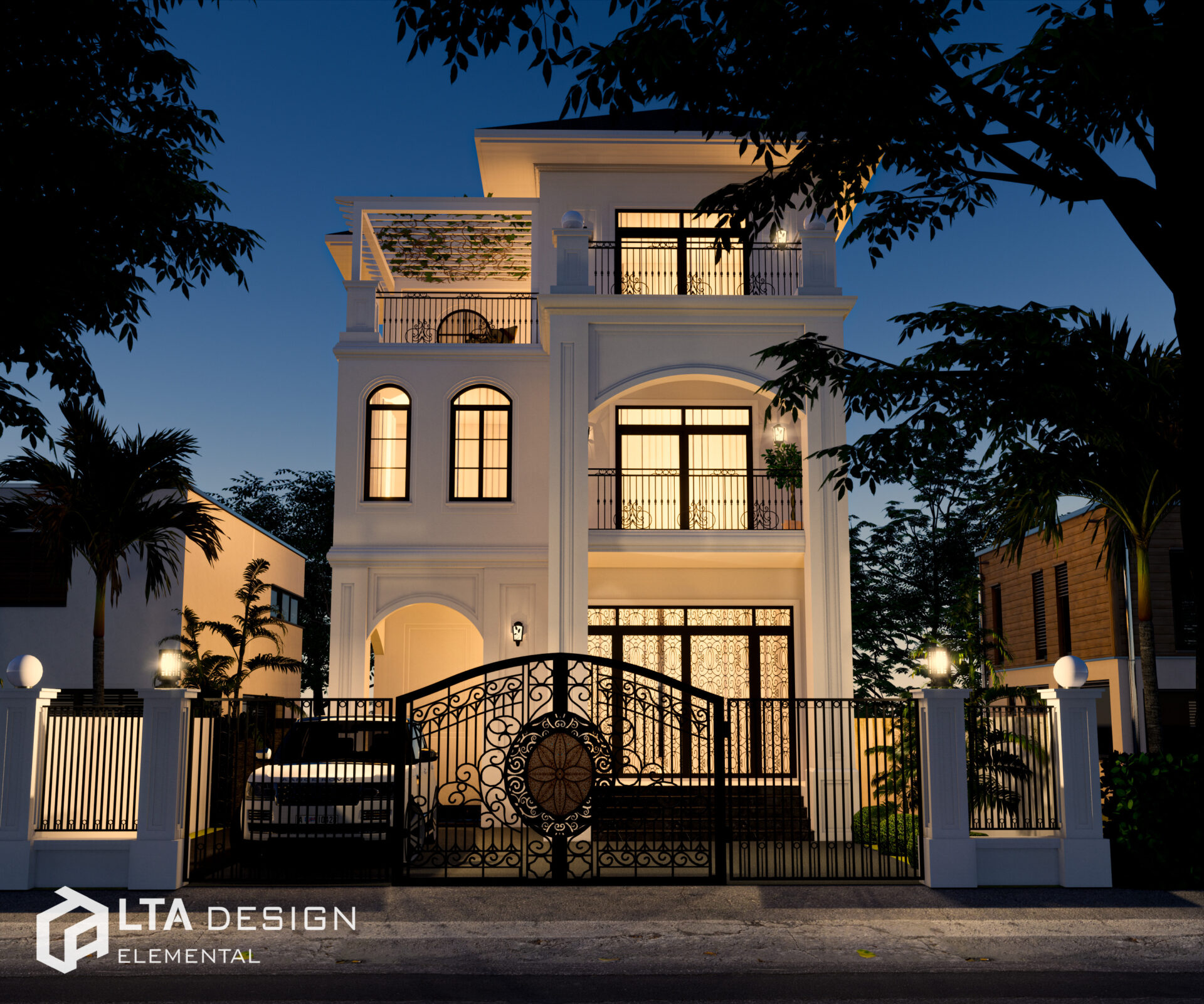  Villa Exterior Sketchup  by Cao Hoang Nhat Long 1