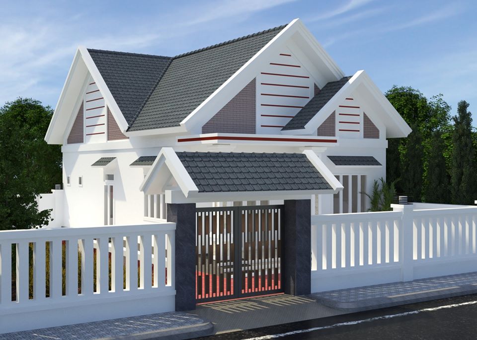 Exterior House Scene Sketchup  by NgocAnhCao 1