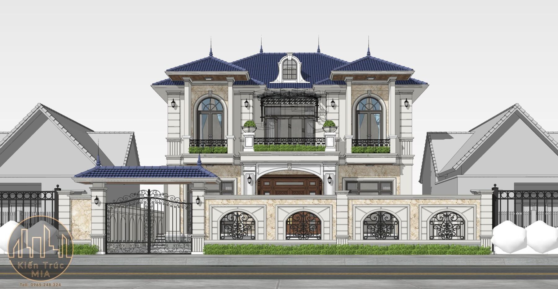  Villa Exterior Sketchup File