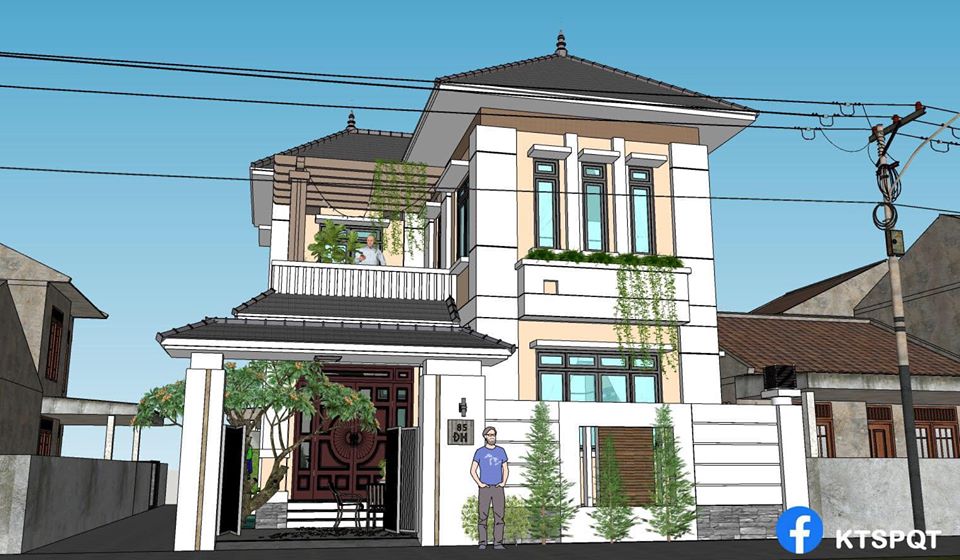 Exterior House Scene Sketchup  by ThangQuanPham