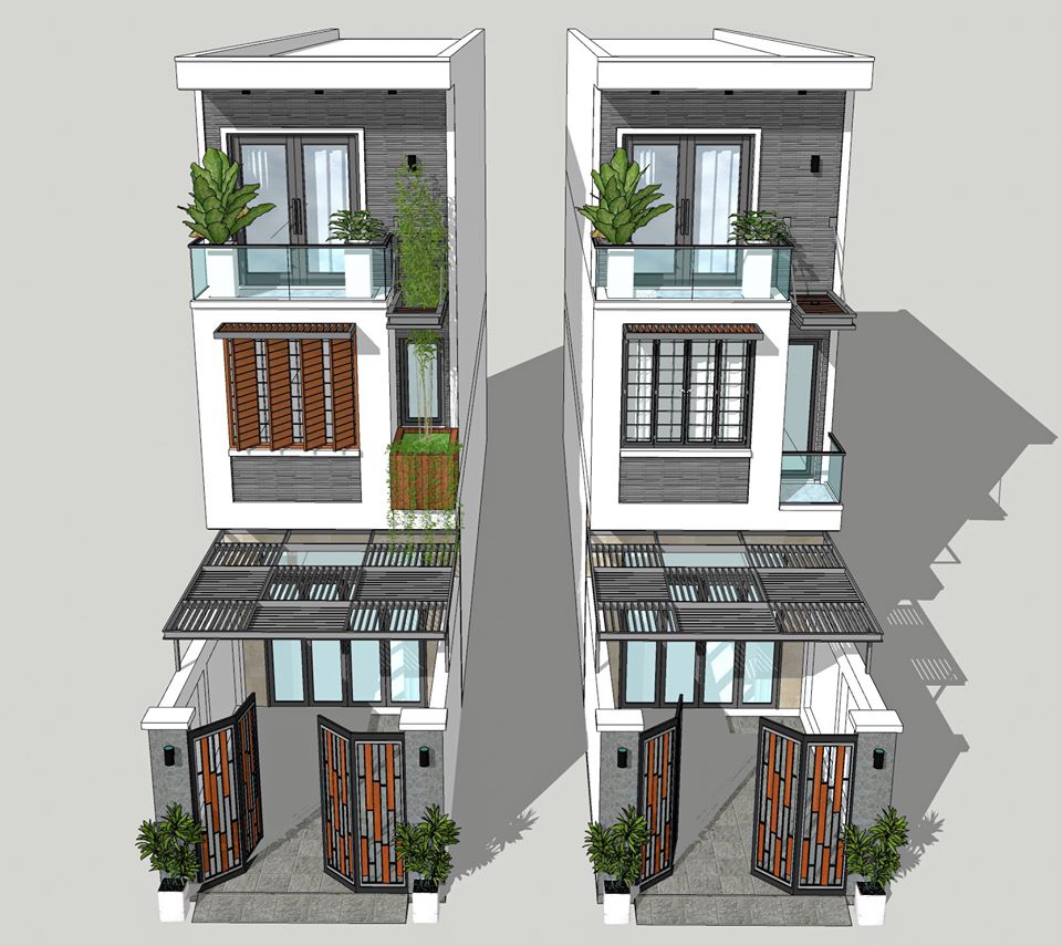 Exterior House Scene Sketchup  by ThangQuangPham 1