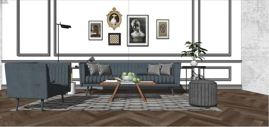 Livingroom Scene Sketchup  by CuongCoVua