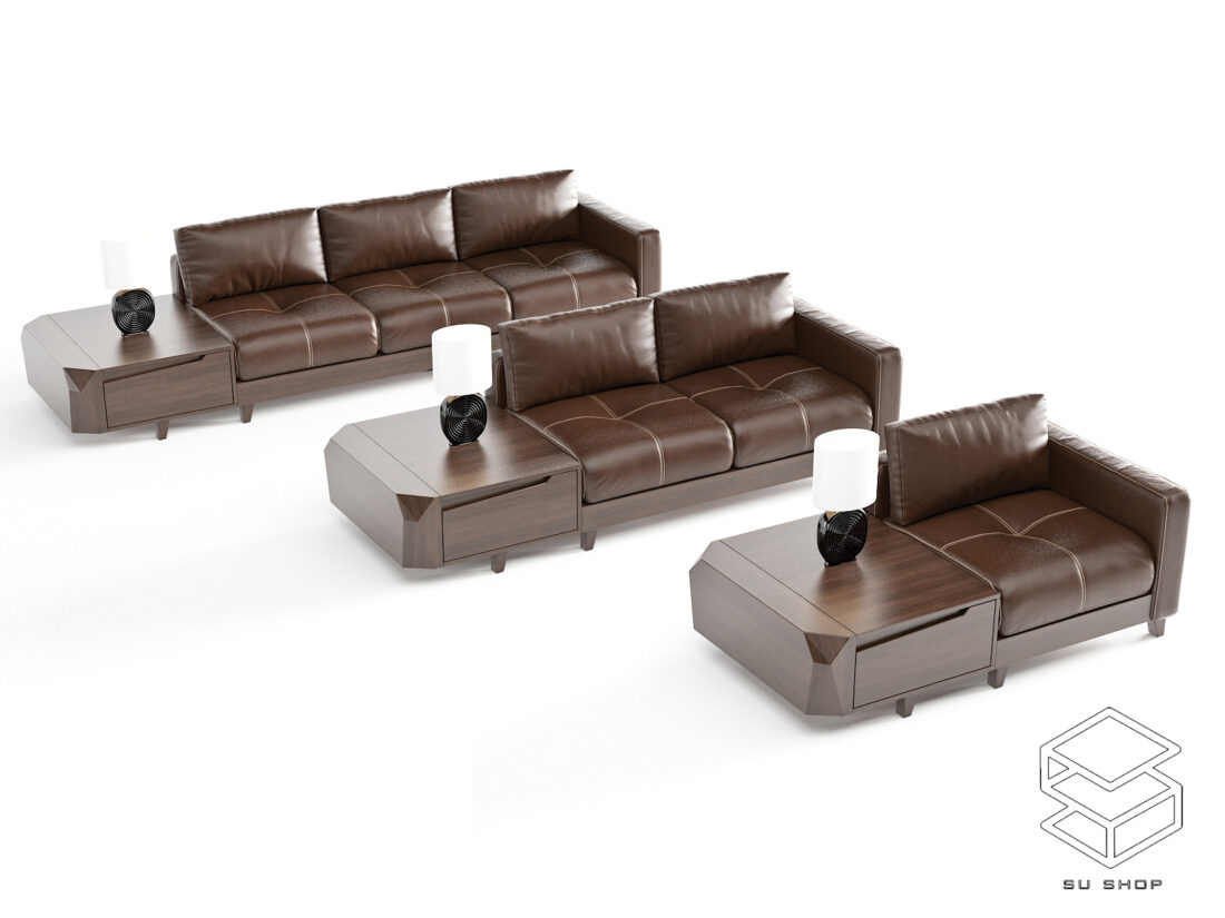 Sofa wood Sketchup  scaled