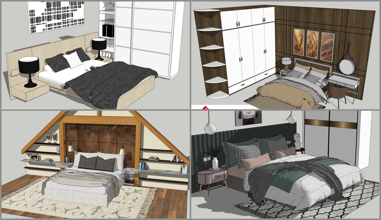 Bed Sketchup File free download