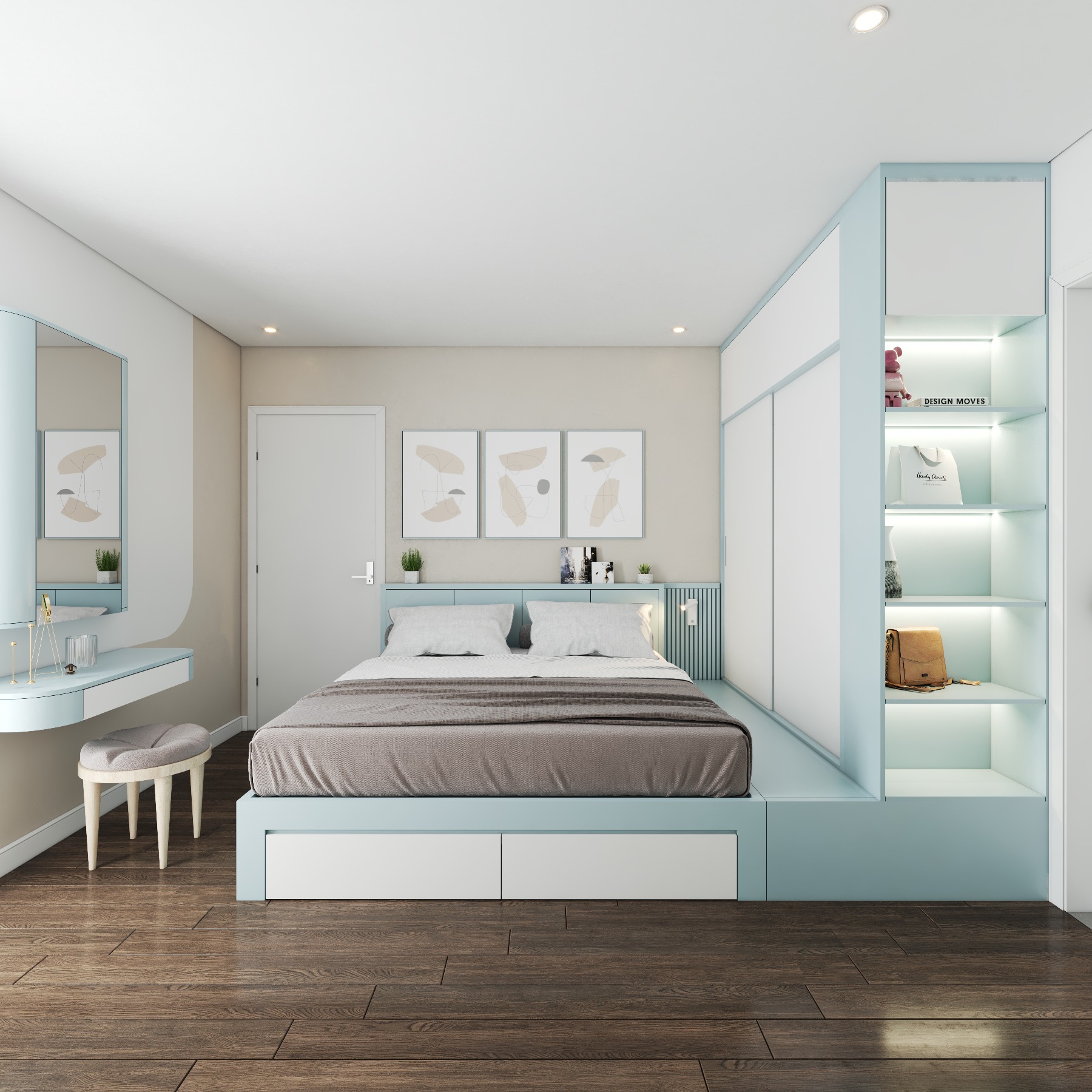  BedRoom Interior Sketchup  by Ha Anh 1