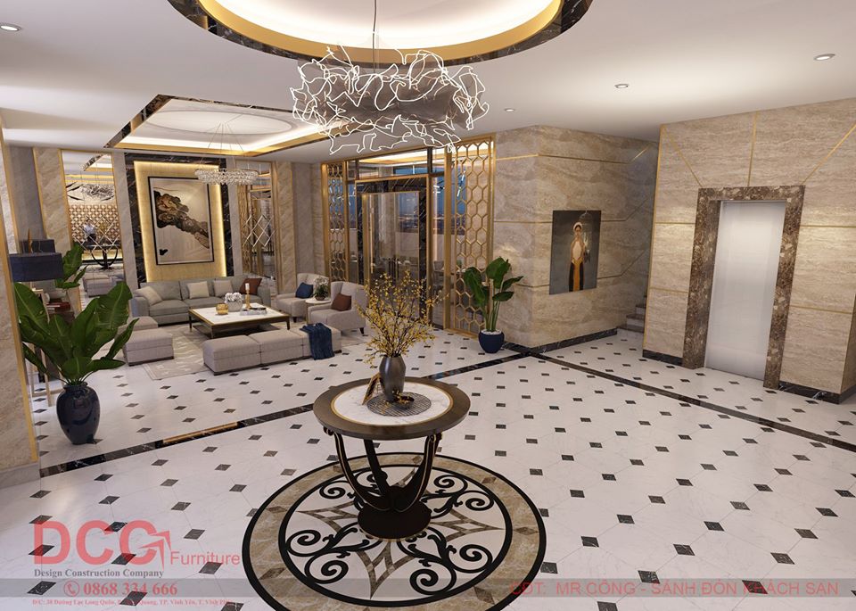 Hotel Lobby Scene Sketchup  by NguyenHa 1