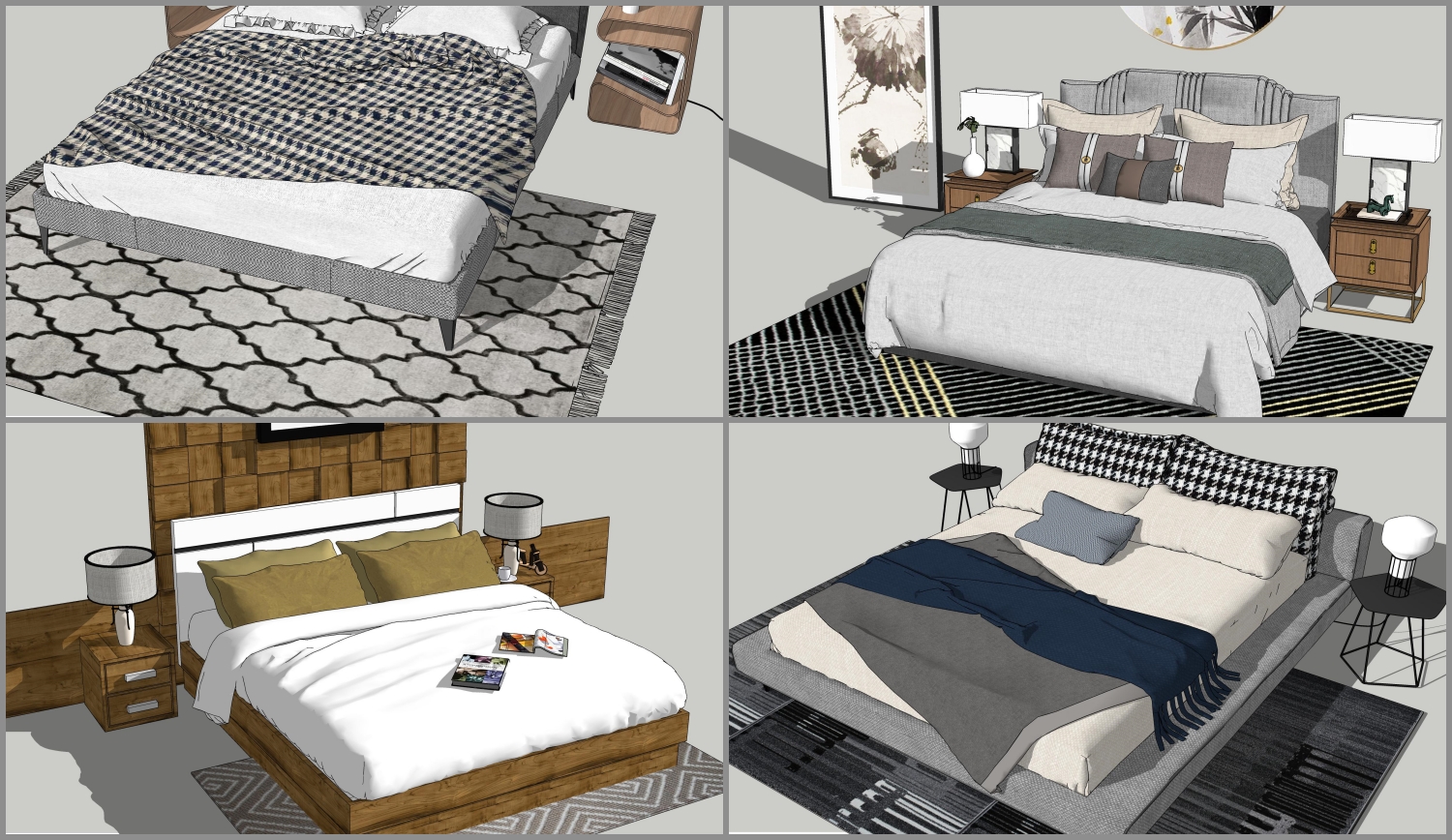 Bed Sketchup File free download
