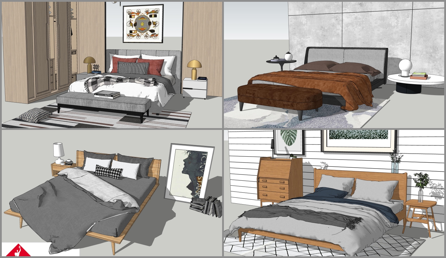 Bed Sketchup File free download