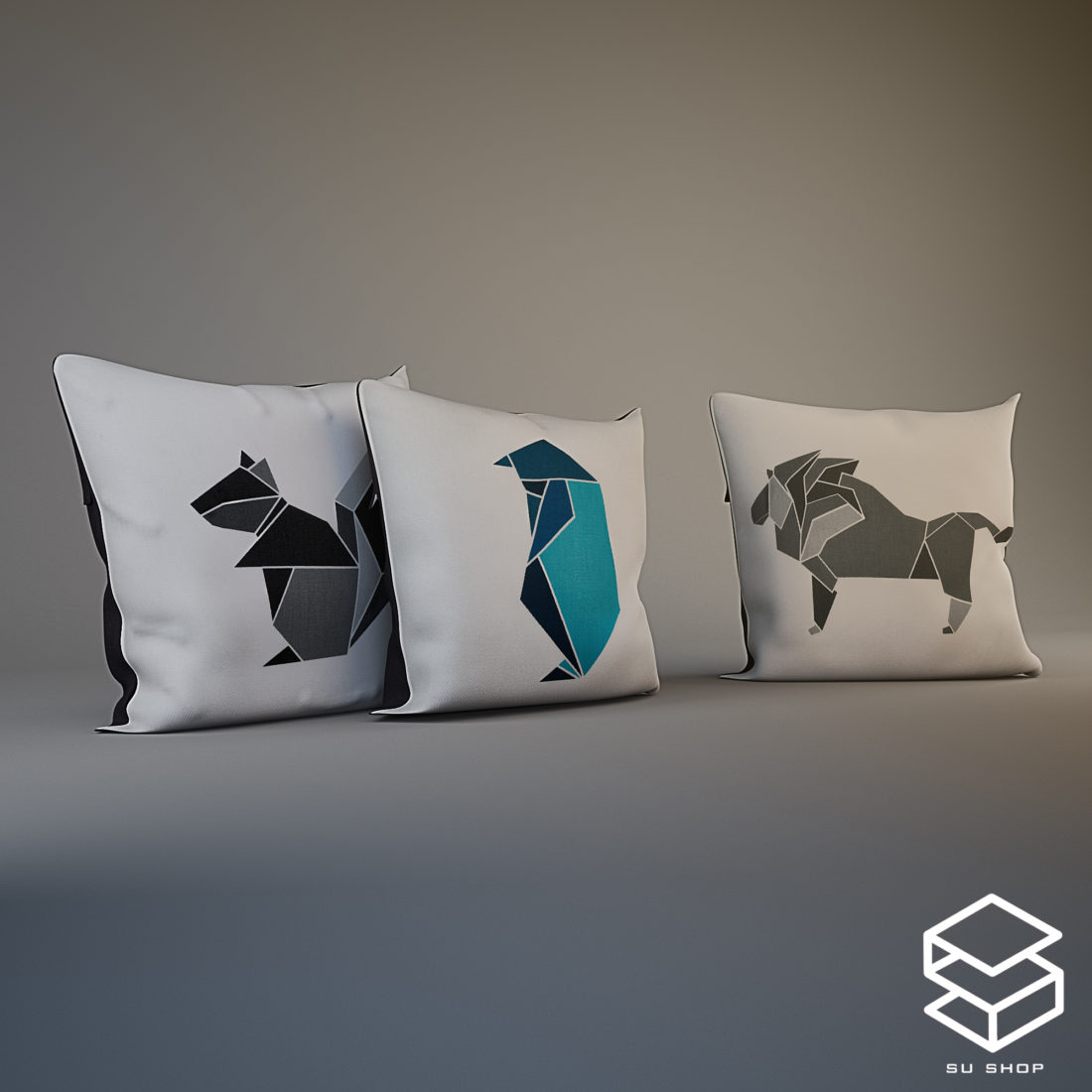 Pillows Sketchup  scaled