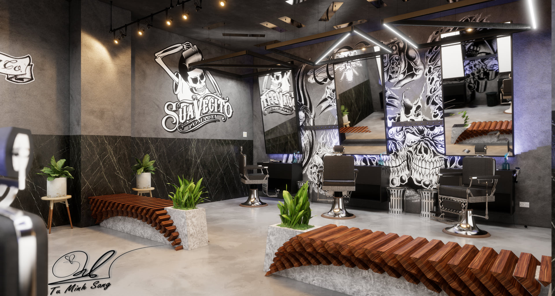 Barbershop Sketchup  by Tu Minh Sang 2