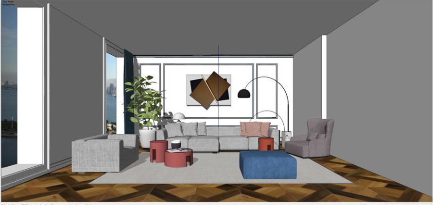 Livingroom Scene Sketchup  by CuongCoVua