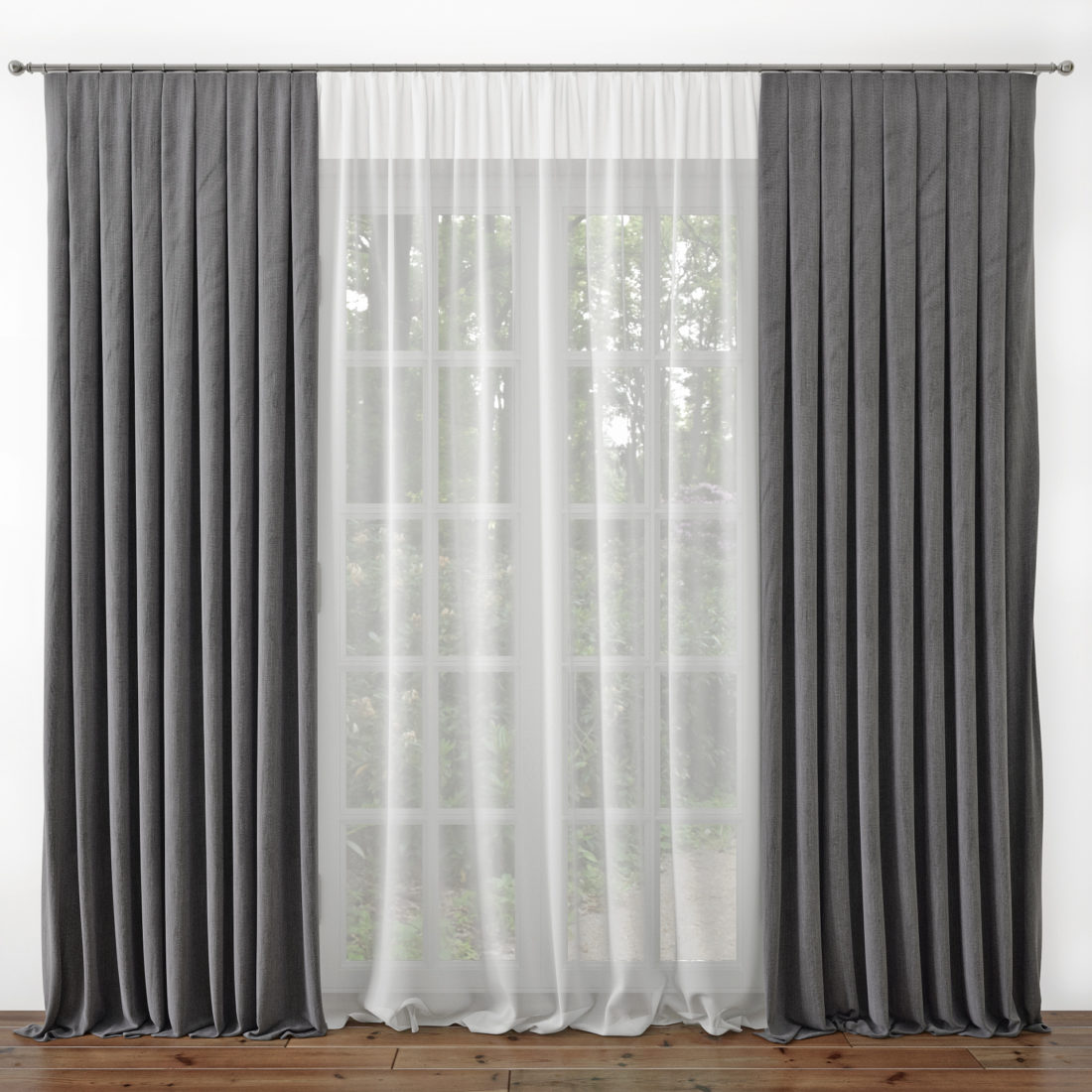 Curtains Sketchup  by ThanNguyen scaled