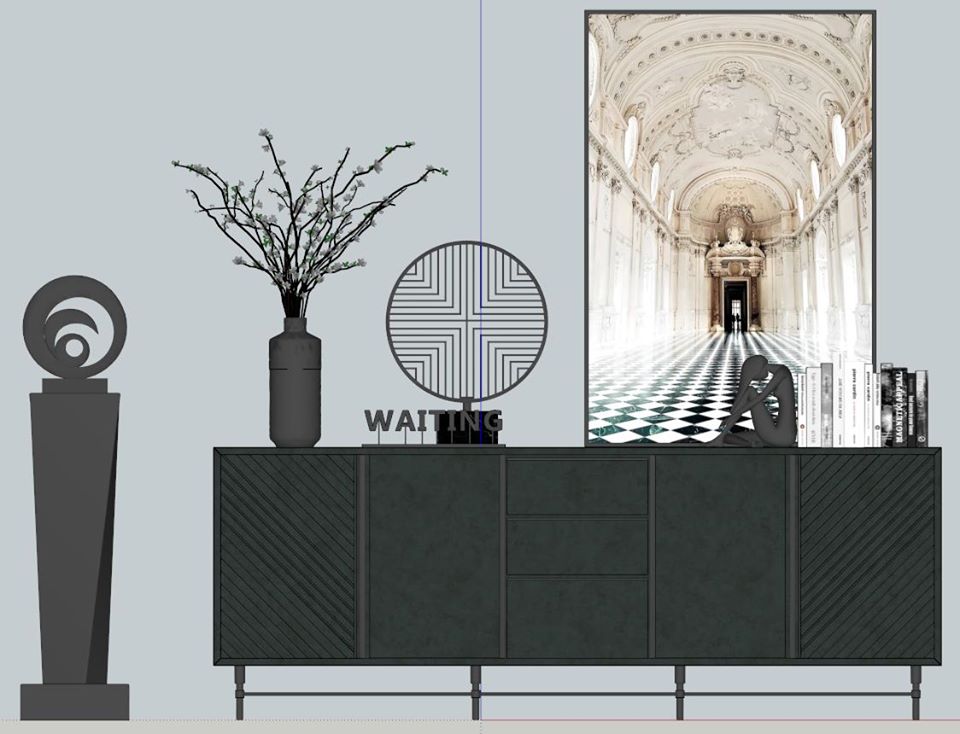 TV Cabinet Sketchup  by KhanhTran