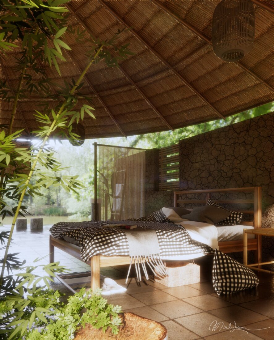  Interior Bamboo Resort Scene Sketchup  by TranMinhLuan 1 scaled