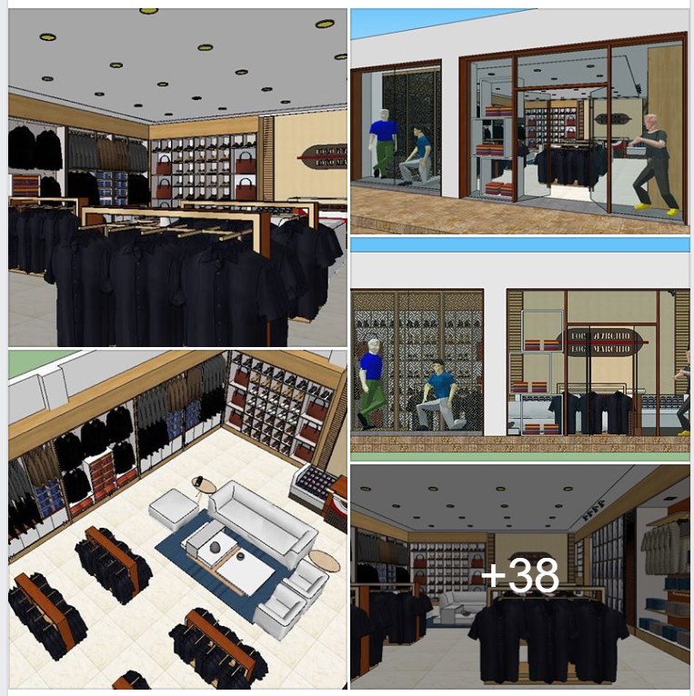 Shop Clothes Sketchup  by CuongCoVua