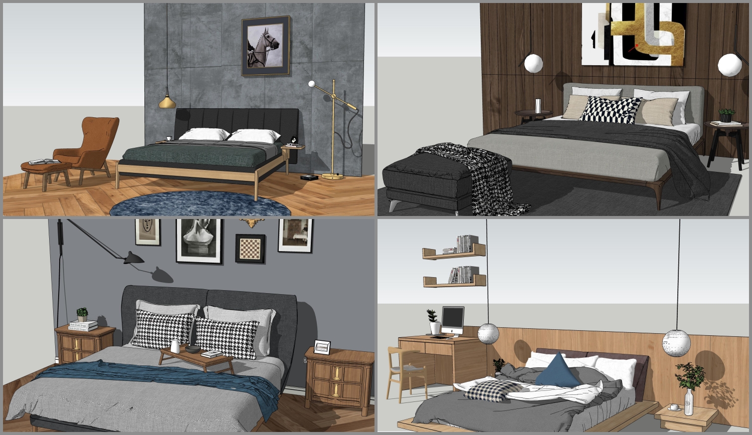 Bed Sketchup File free download