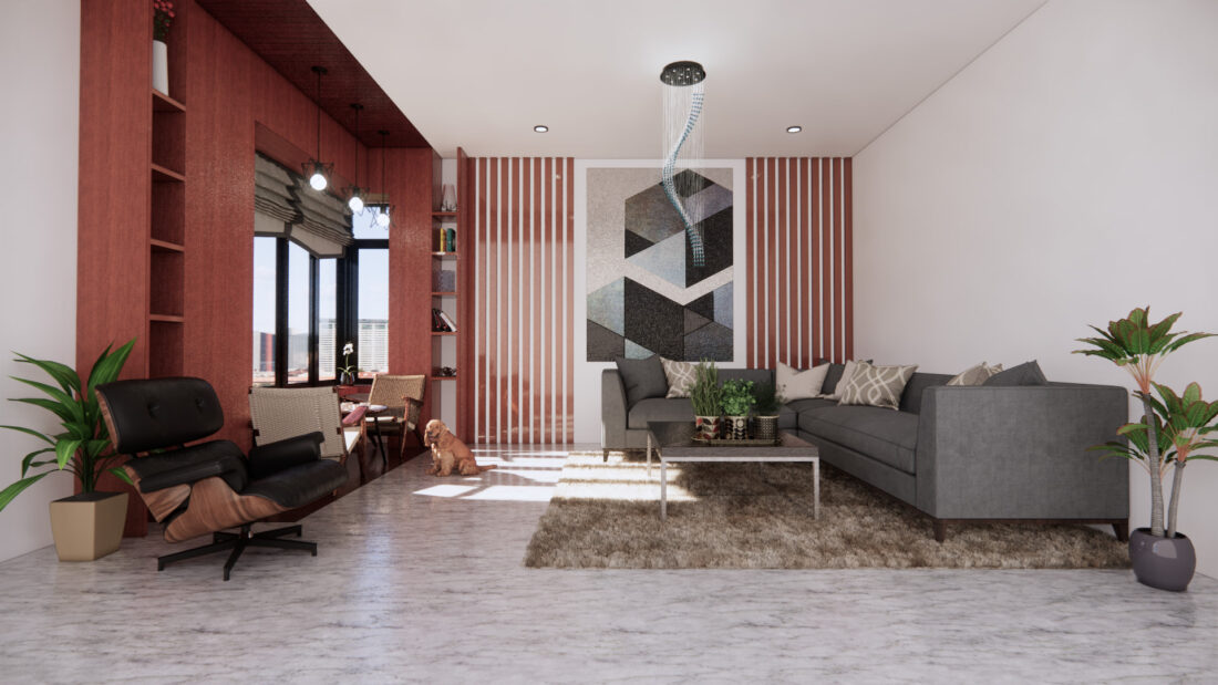 Livingroom Scene Sketchup  by HoMinh scaled