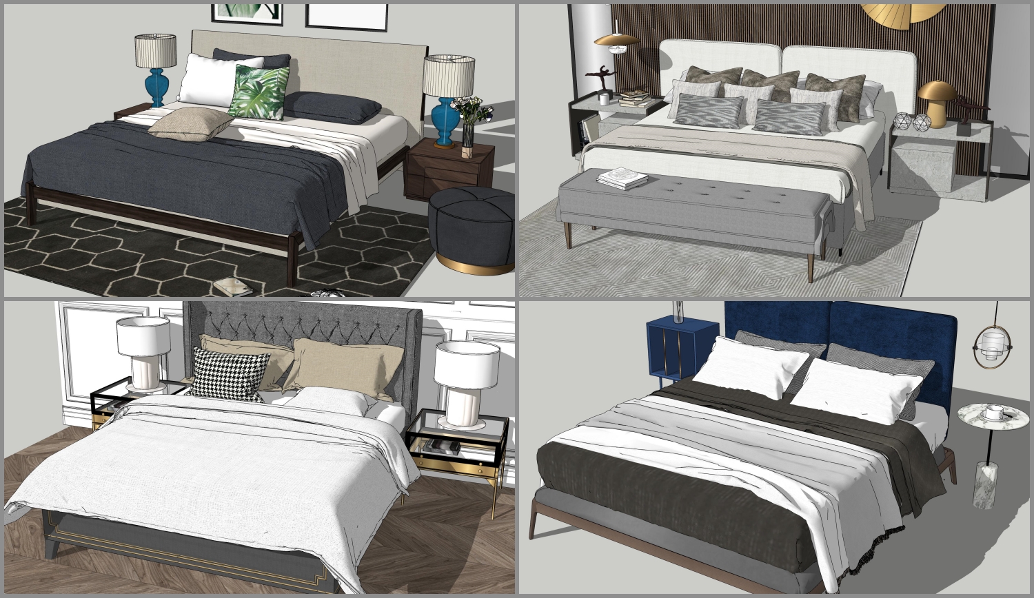 Bed Sketchup File free download