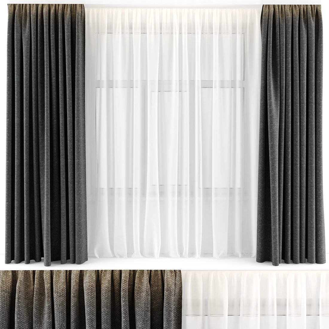 Curtains Sketchup  by ThanNguyen 1 scaled