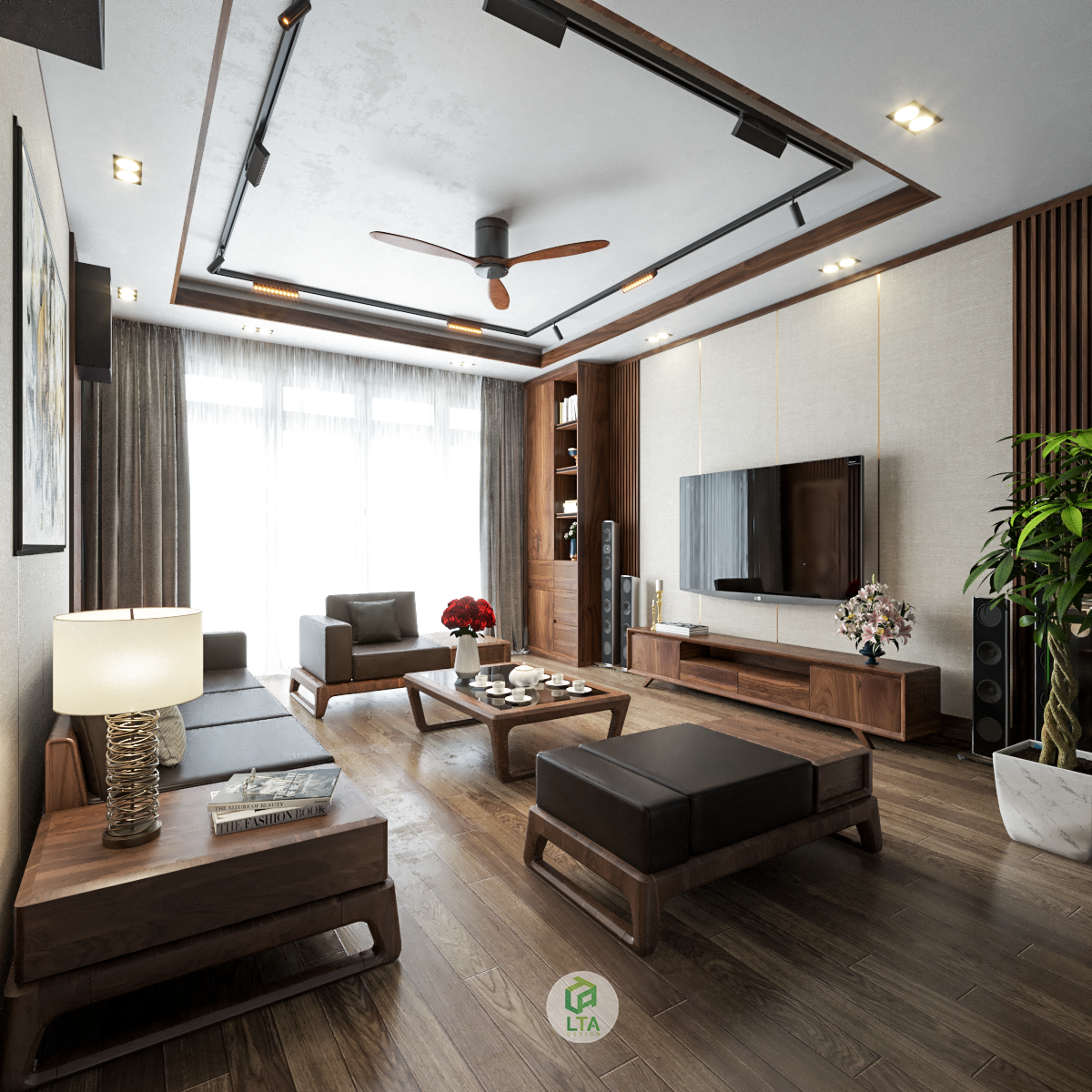 Living Room Scene Sketchup  by Cao Hoang Nhat Long 1