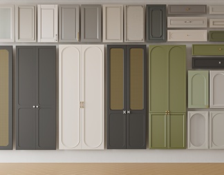 Cabinet door panel combination
