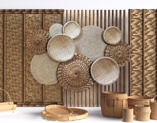 Bamboo background wall