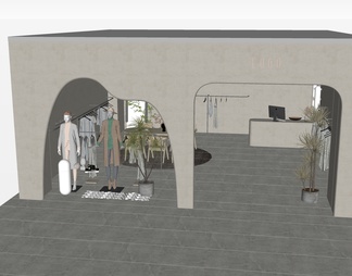 Clothing and luggage store