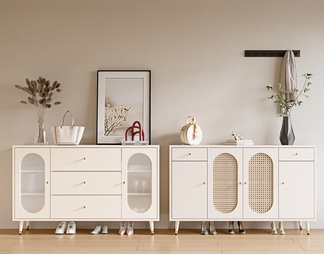 Shoe cabinet entrance