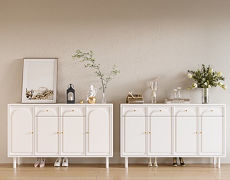Shoe cabinet entrance