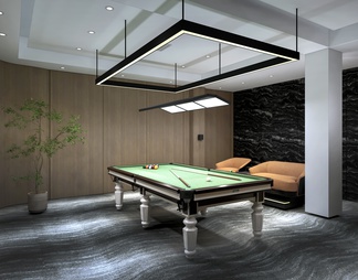 Billiard room