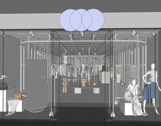 Clothing and luggage store