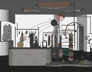 Clothing and luggage store