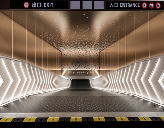 Underground garage entrance