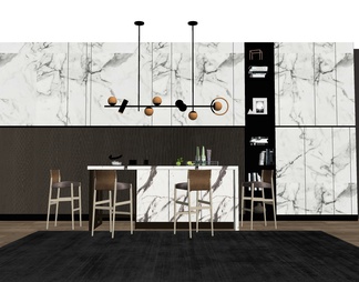 Island table dining table