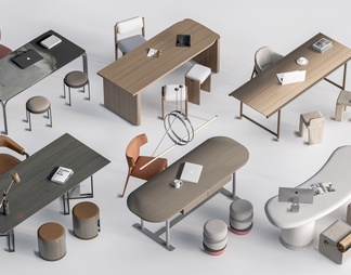 Desk and chair combination