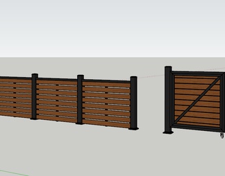 Wood plastic fence