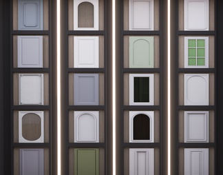 Cabinet door combination